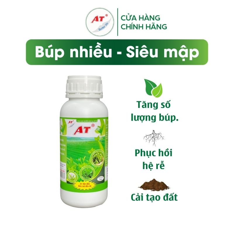 Phân bón Kích thích bật búp cho cây chè đậm đặc AT 500ml búp nhiều siêu mập phục hồi bộ rễ sau nhiễm bệnh