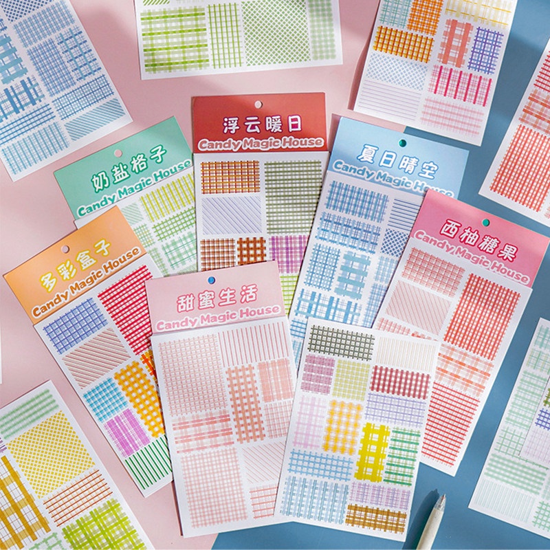 Set 45 miếng dán RUIXIANG nhiều màu sắc tùy chọn trang trí sổ tay nhật ký