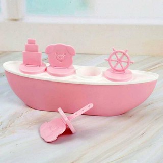 Khuôn làm kem 4 que hình thuyền