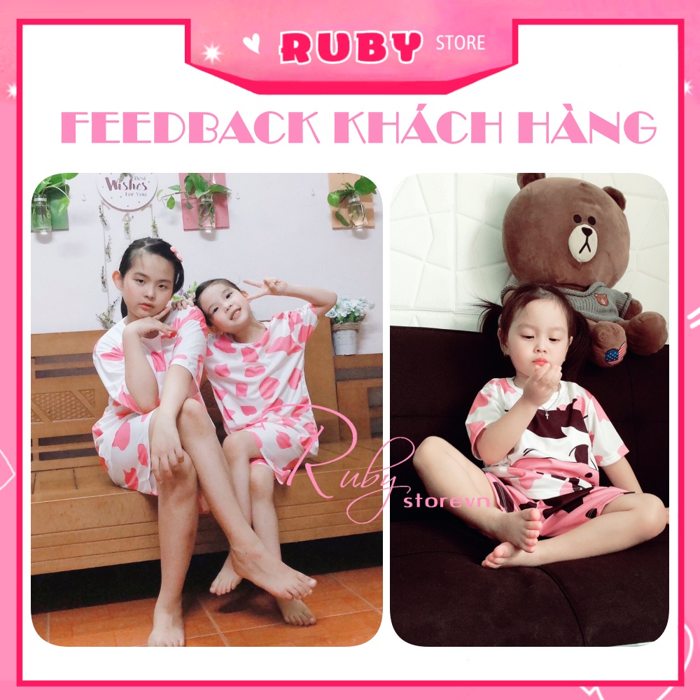 Đồ bộ bé trai bé gái dưới 13kg hoạt hình Mickey Doremon Kitty dễ thương chất thun mềm mịn mát DBRBD TỔNG HỢP SIZE 4