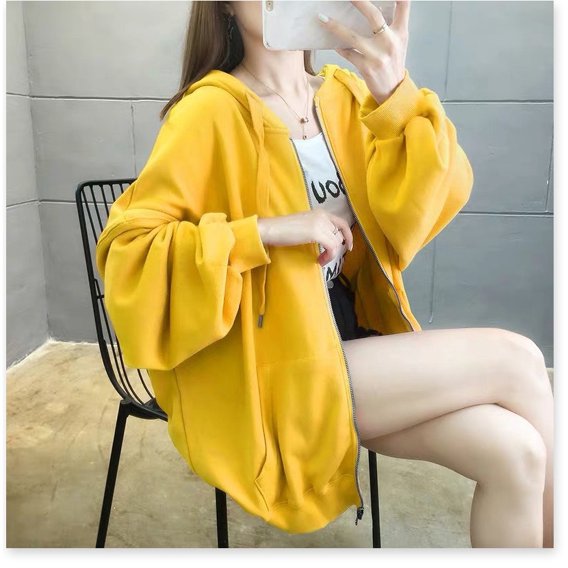 ÁO KHOÁC HOODIE PHỐI DÂY KÉO TAY BỒNG THỜI TRANG SÀNH ĐIỆU
