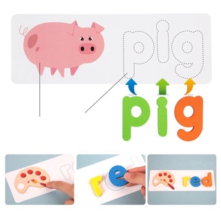 BỘ XẾP CHỮ GỖ ĐÁNH VẦN(SPELLING GAME)