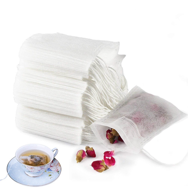 Set 200 túi lọc trà dây rút 5.5 x7CM tiện dụng