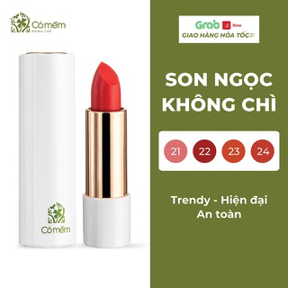 Son Ngọc Không Chì Thiên Nhiên Tông Đất Trendy Cỏ Mềm 3,8g