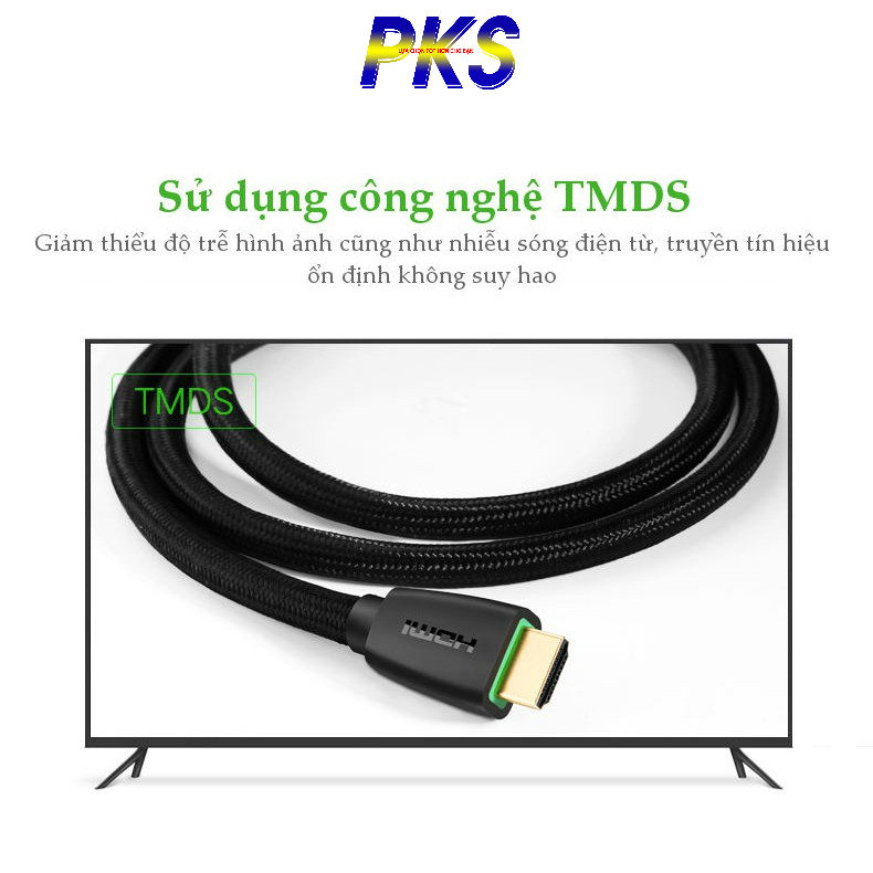 Cáp HDMI 2.0 dài 1.5M cao cấp Ugreen 40409 hỗ trợ 3D và 4K