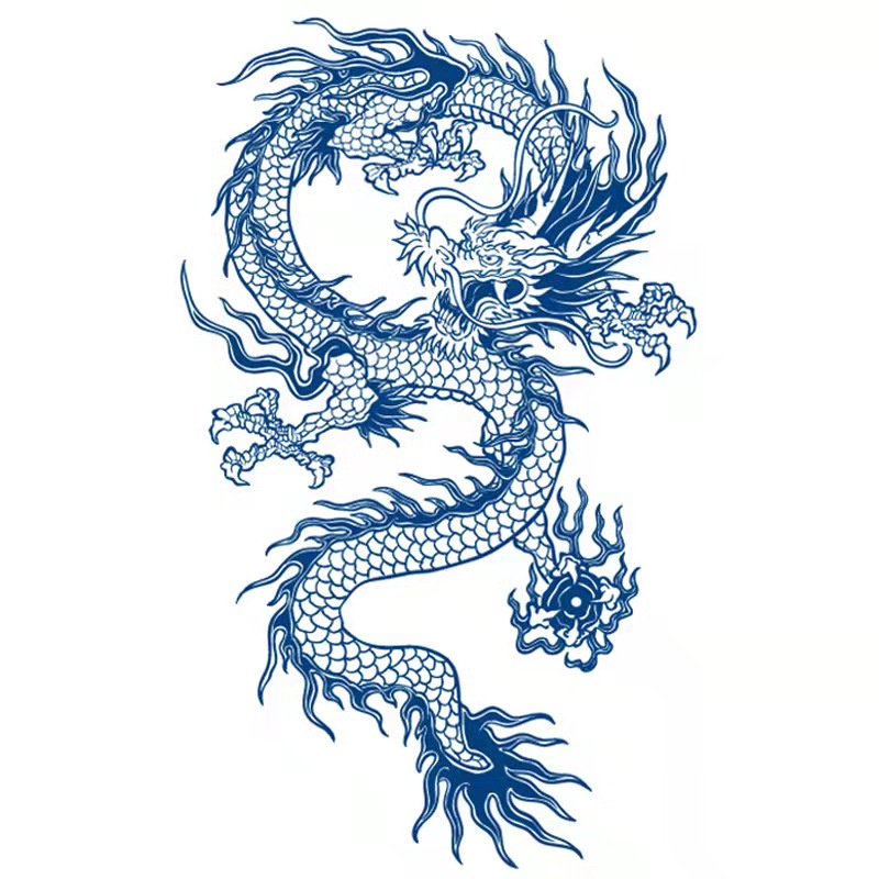 Hình Xăm Dán Tạm Thời Chống Nước Lâu Trôi 15 Ngày; 18cm * 11cm