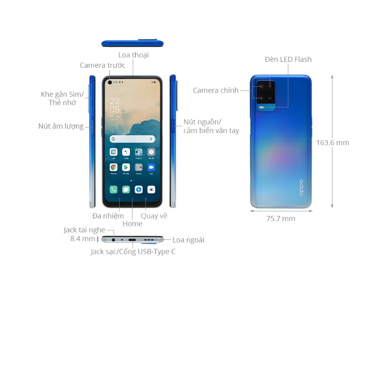 Điện thoại OPPO A54 (4G/128G và 6GB/128GB) - Hàng Chính Hãng.Mới 100% nguyên seal | BigBuy360 - bigbuy360.vn