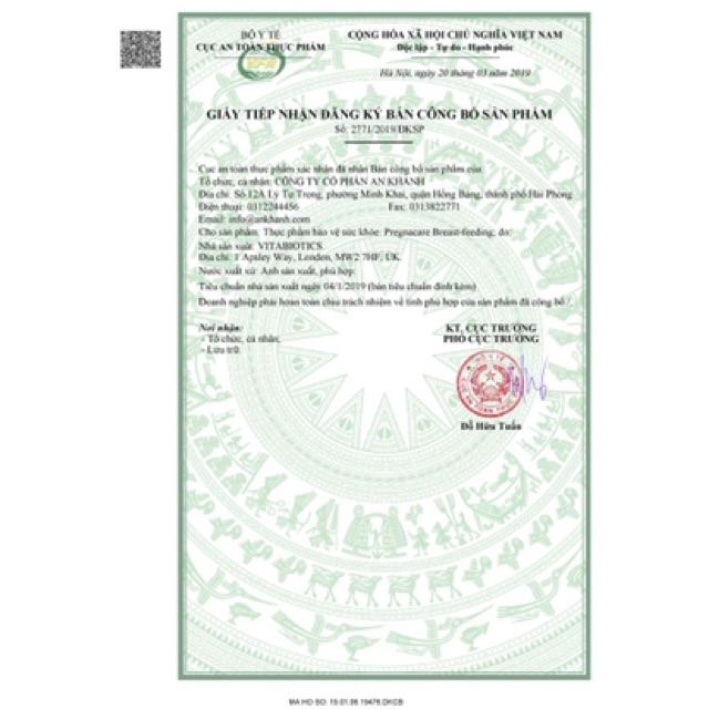 Vitamin Bú Anh-Vitamin Tổng Hợp Cho Mẹ Sau Sinh Pregnacare Breastfeeding