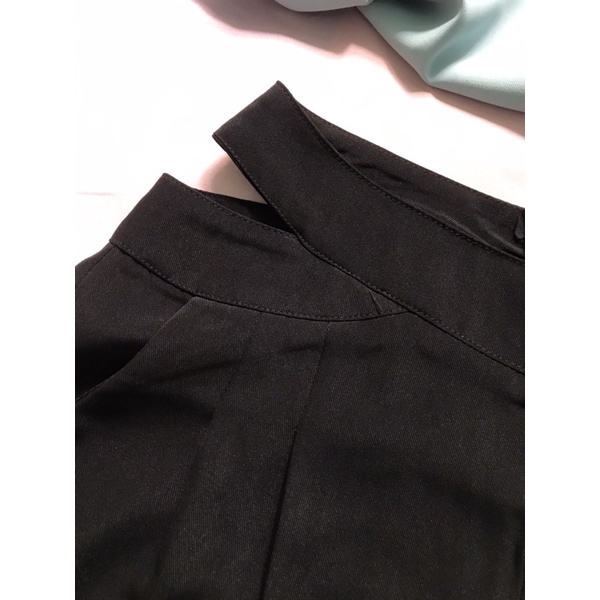 Quần ống rộng cạp cao khoét eo dài 104cm QT02 (có video và ảnh thật) | BigBuy360 - bigbuy360.vn