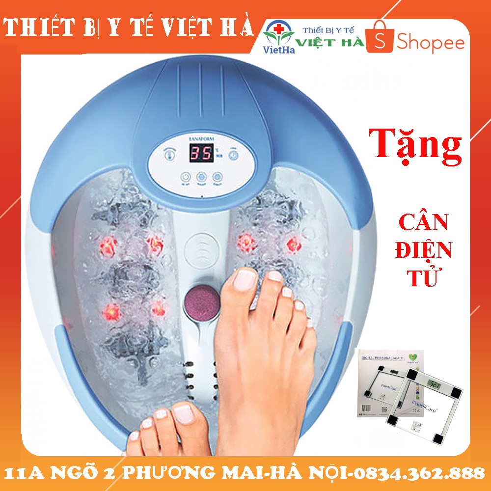 BỒN MASSAGE CHÂN HỒNG NGOẠI LANAFORM LUXURY Tặng cân sức khỏe điện tử