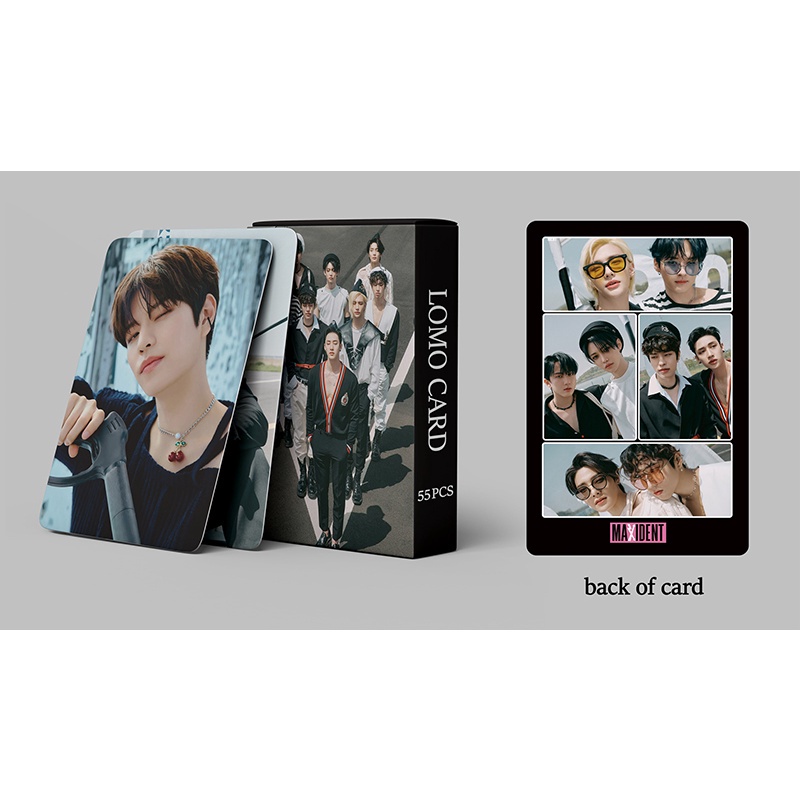 55pcs/box Stray Kids Photocard MAXIDENT LOMO Card Postcard Collection Card