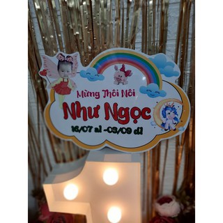 Bảng tên sinh nhật cho bé