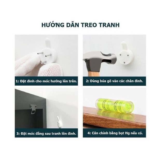 Bộ Tranh treo tường phúc lộc thọ màu vàng giả gỗ TRÁNG GƯƠNG đẹp sáng bóng