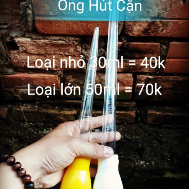 Hút cạn hồ cá 50ml(mỏng)