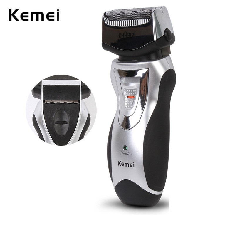 Máy cạo râu KEMEI bằng điện có thể sạc lại hoạt động không dây làm sạch hoàn hảo cho nam