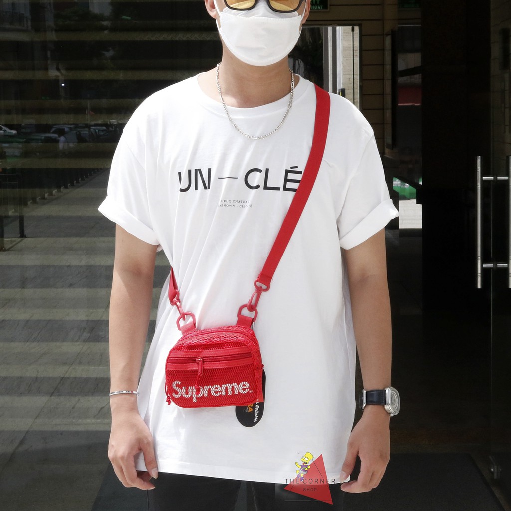 Túi đeo chéo Supreme Ss20 - Supreme Small Shoulder Bag (đen/xanh/vàng/đỏ) [Ảnh thật]