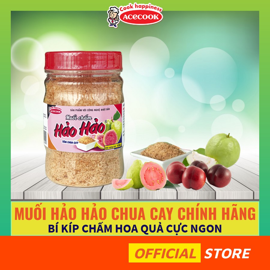 Muối Hảo Hảo chua cay chính hãng Acecook hũ 120g