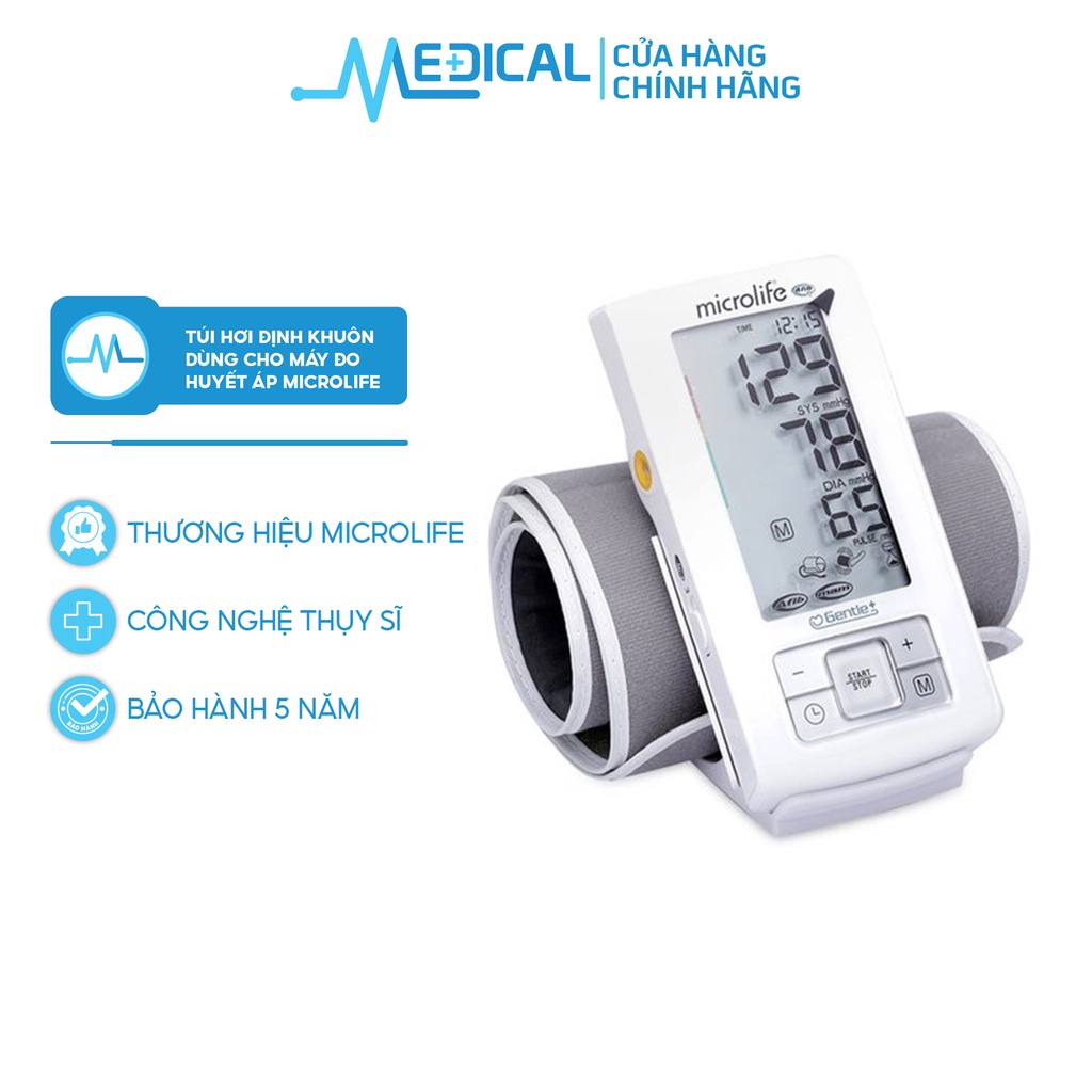 Túi hơi định khuôn dùng cho máy đo huyết áp MICROLIFE size M L - MEDICAL