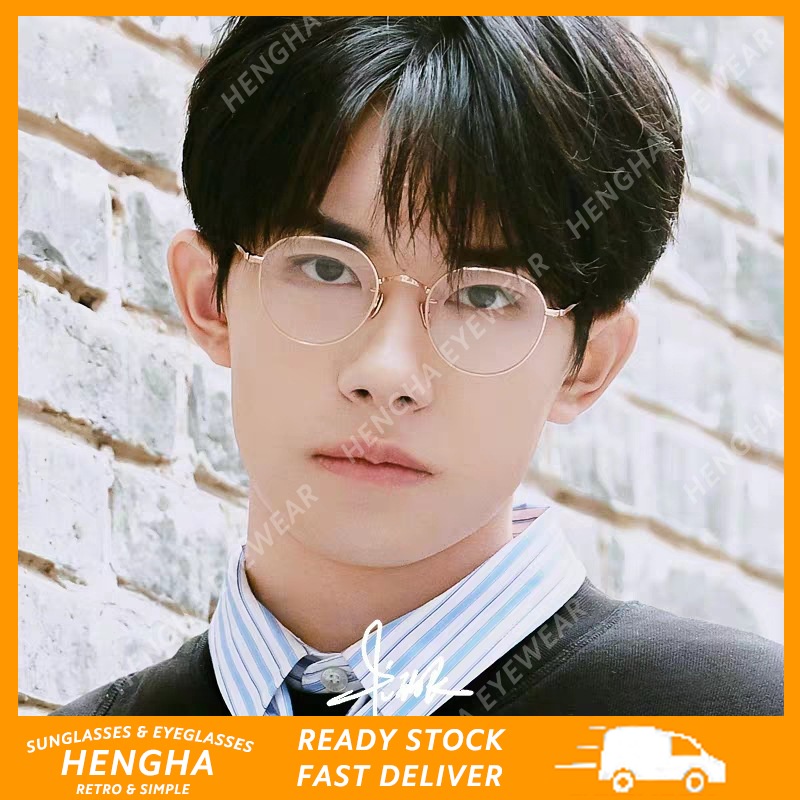 Mắt Kính Gọng Tròn Chống Ánh Sáng Xanh Thời Trang Cá Tính Cho Nam Nữ