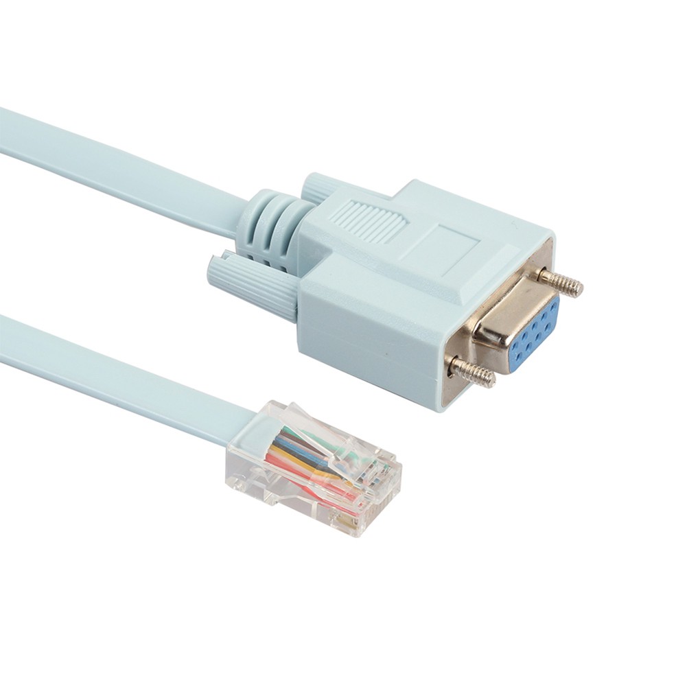 Dây cáp điều khiển mạng ethernet 5ft 9Pin DB9 Serial RS232 sang RJ45 Cat5