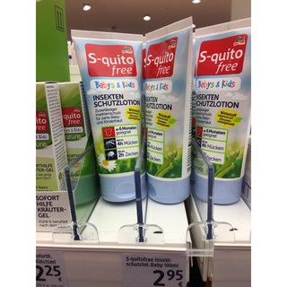 Chống muỗi và côn trùng cắn S-quito free Insekten schutzlotion cho trẻ sơ sinh và trẻ em. Hàng nội địa Đức