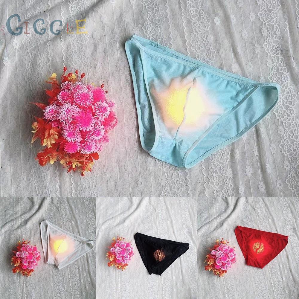 Men Underpant Shorts Sheer Bulge Stretchy Underwear Breathable Comfort