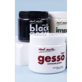 Gesso trắng , gesso đen Mont Marte
