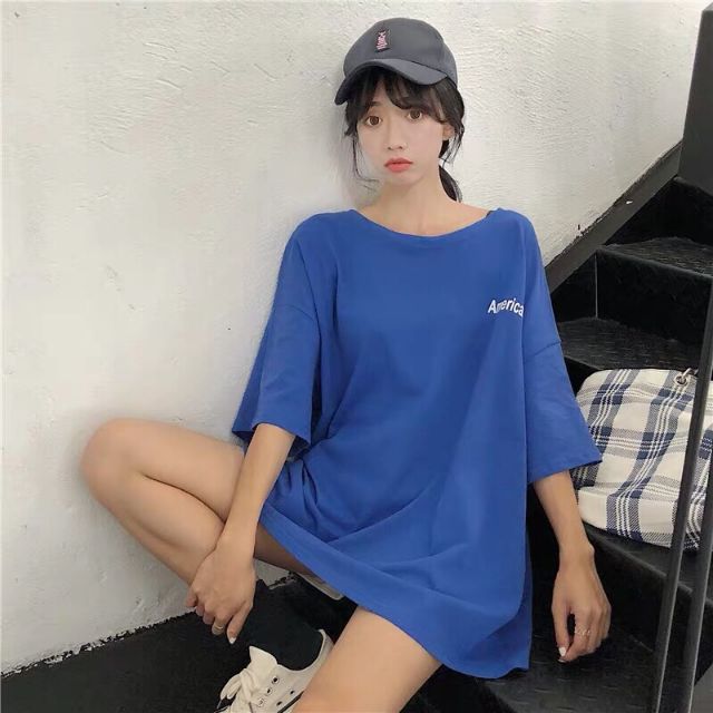 Áo thun tay lỡ《kèm hình thật》 chai Wonderland.