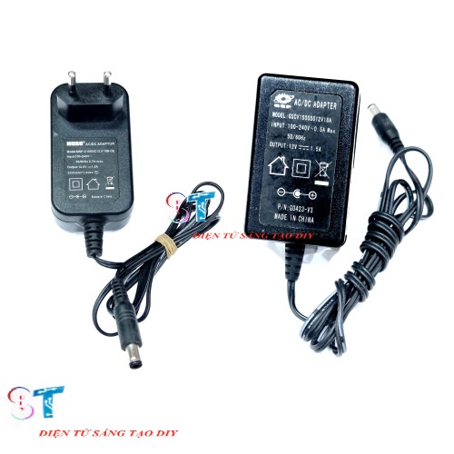 Adapter 12V 1.5A Nguồn Đầu Thu K+ AVG SCTV Chân To 6.5X3.0MM Loại Tốt