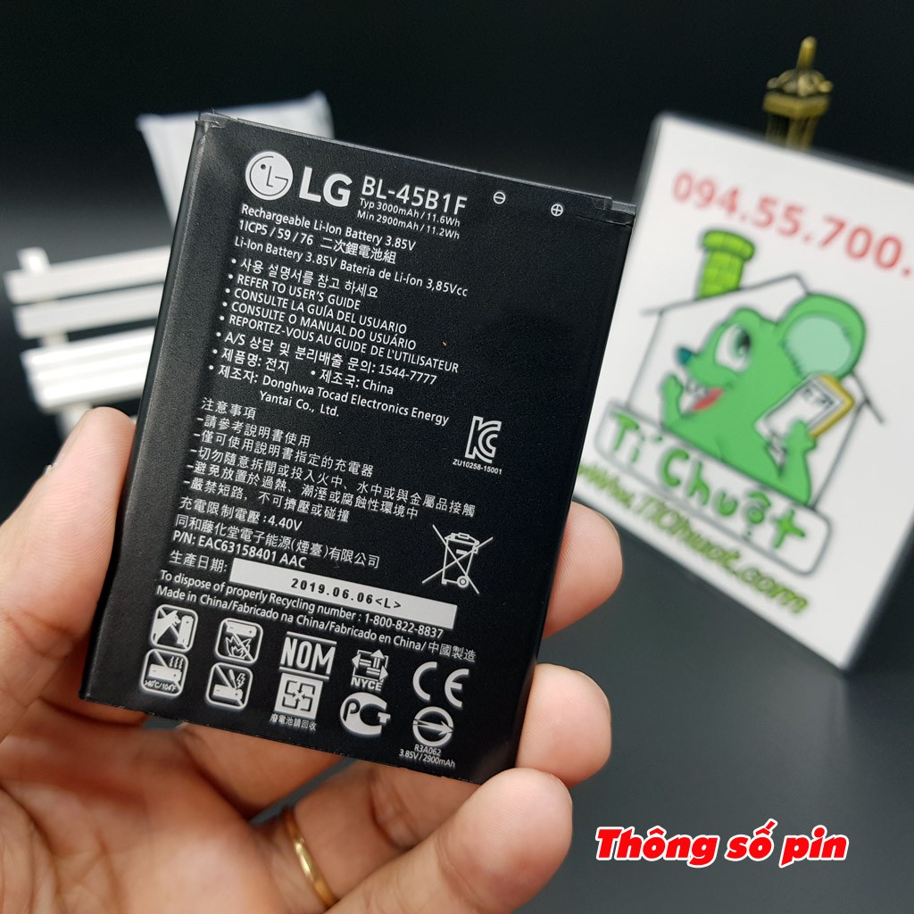 [Chính Hãng][Ảnh Thật] Pin LG V10 F600 BL-45B1F 3000 mAh ZIN
