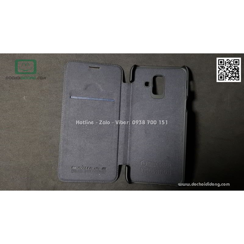 Bao da Samsung A6 2018 Nillkin Qin