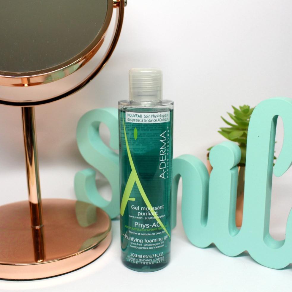 A-Derma Gel Moussant Purifiant Phys-Ac - Gel Rửa Mặt Cho Da Mụn, Nhạy Cảm 400ml