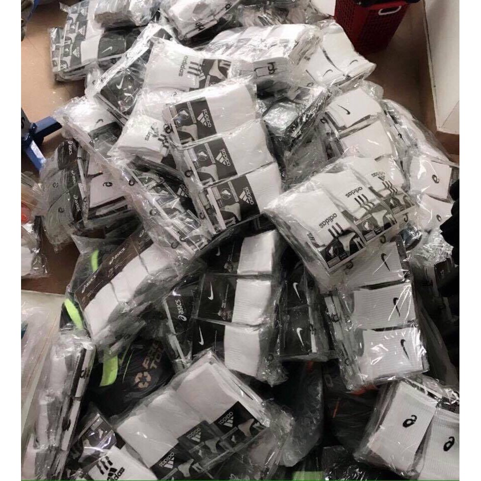 Tất Nike tennis 100% cotton cao cổ