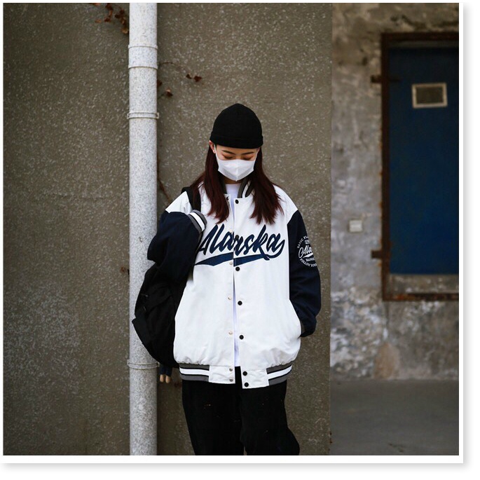 Áo Khoác Bomber Chất Dù Nam Nữ Họa Tiết Chữ Kiểu Hàn Quốc Cực HOT