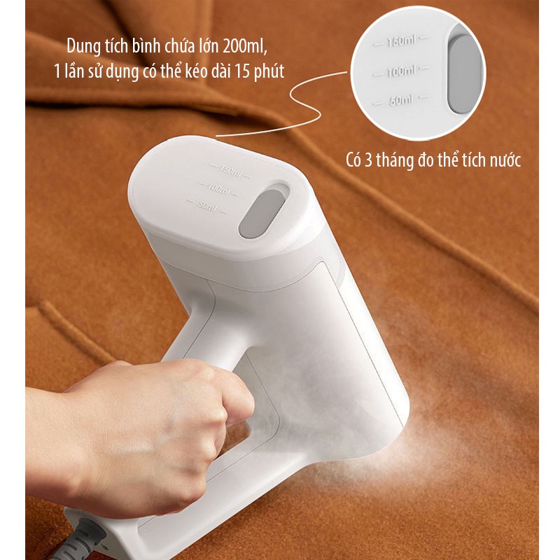 Bàn Là Hơi Nước Cầm Tay Derma HS100 - Bàn Ủi Hơi Nước Công Suất 1000W VT168