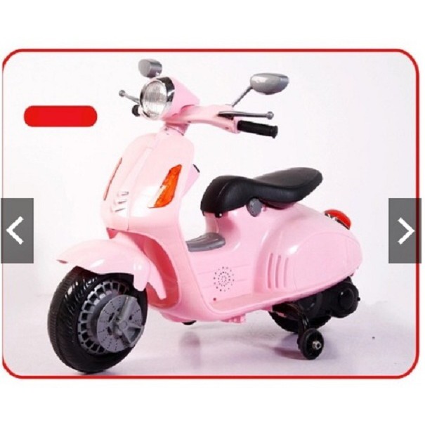 [Trợ giá] XE MÁY ĐIỆN VESPA 2 BÁNH PHỤ CHO BÉ 2-6 TUỔI