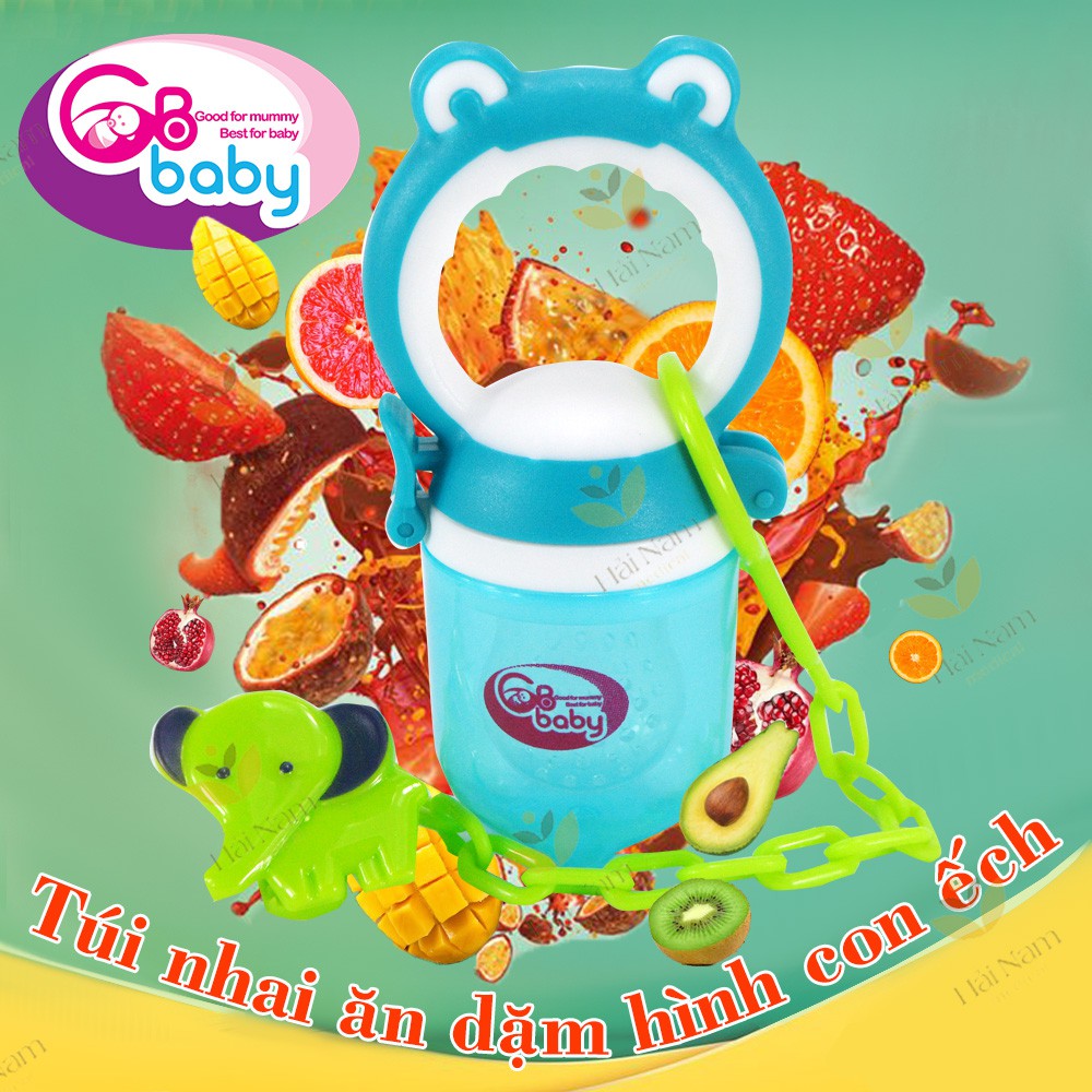 Túi nhai ăn dặm Gb Baby Cao Cấp Hàn Quốc có 3 núm nhai cho bé