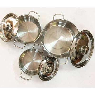 Bộ 3 nồi inox 410 của Sharp - Hàng khuyến mãi cao cấp của Sharp. Dùng được mọi loại bếp, kể cả bếp từ.