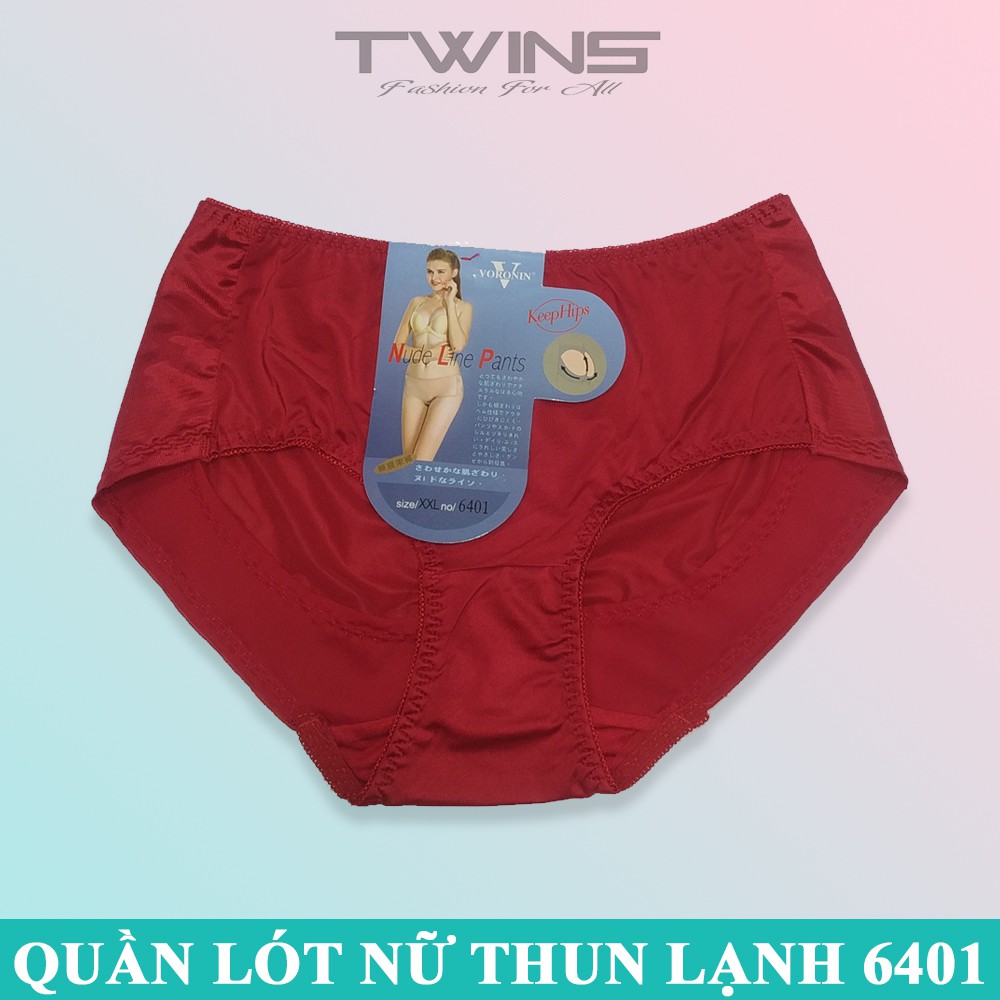 Quần lót nữ thun lạnh trơn cao cấp Voronin 6401 dạng cạp cao nâng mông ôm bụng chất thun mềm mịn size từ 55kg-65kg