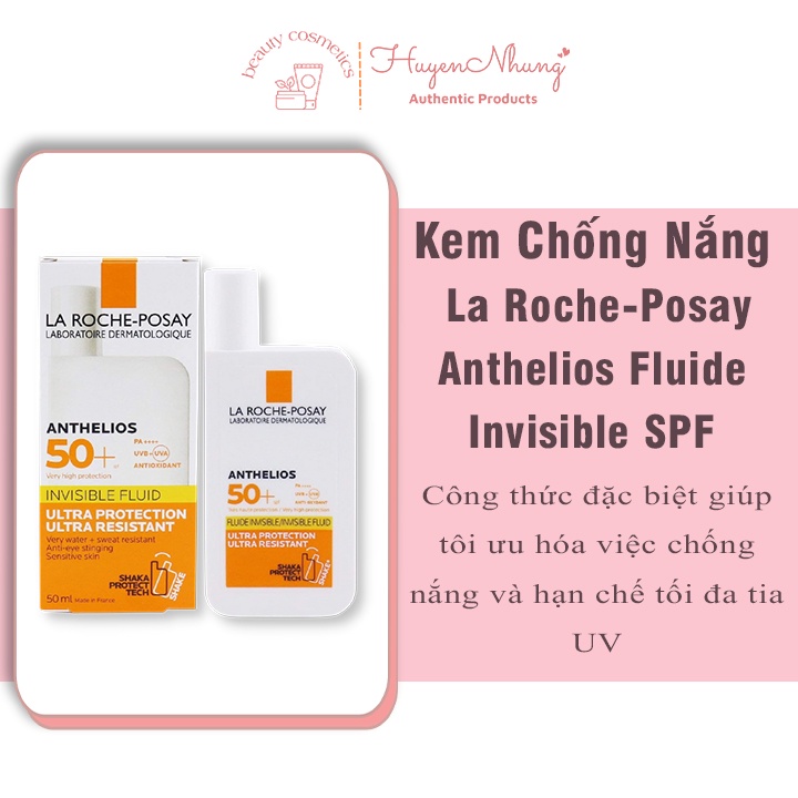 Kem Chống Nắng La Roche-Posay Anthelios Fluide Invisible SPF 50+ 50ml