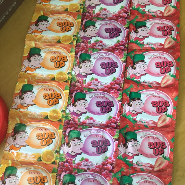 Kẹo gum thổi bubup( 1 dây 8 miếng nhỏ)