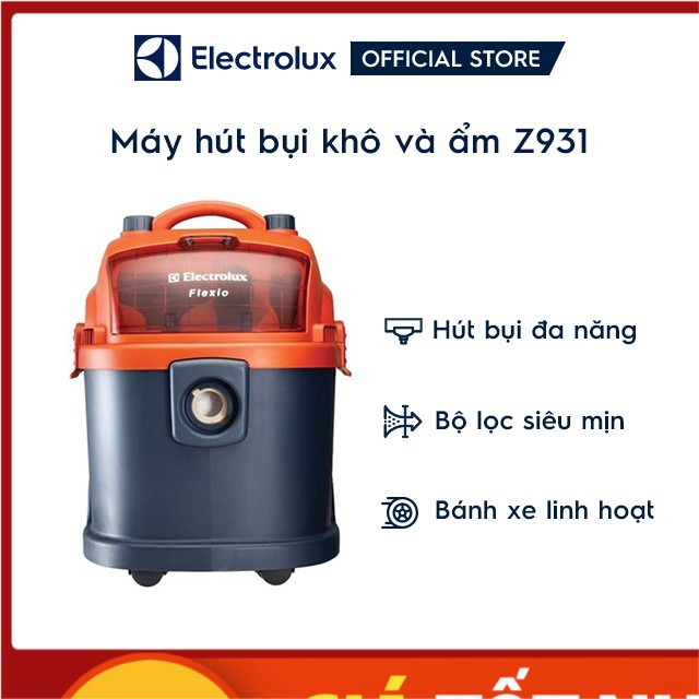 MÁY HÚT BỤI ELECTROLUX Z931 THÙNG ĐỨNG 15L 1600W