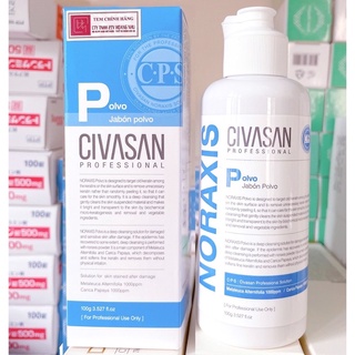Tẩy da chết cho vùng mặt Civasan Enzyme Noraxis Polvo