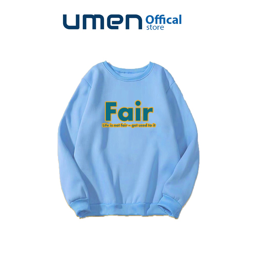 [Mã 12FASHIONSALE1 giảm 10K đơn 50K] Áo Sweater nam nữ Unisex form rộng, vải nỉ dày dặn, phong cách oversize Fair | BigBuy360 - bigbuy360.vn