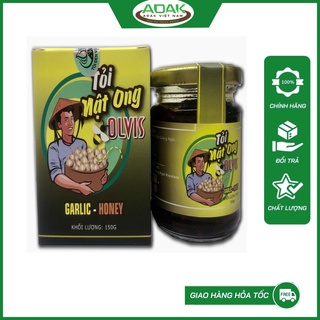 Tỏi Lý Sơn ngâm mật ong rừng tràm Olvis 150gr – sản xuất tại Lý Sơn - Tốt cho hệ hô hấp và tiêu hóa.