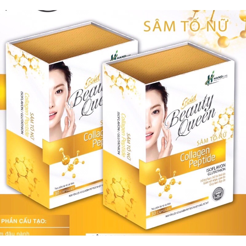 COLAGEN GOLD BEAUTY QUEEN - VIÊN SÁNG DA