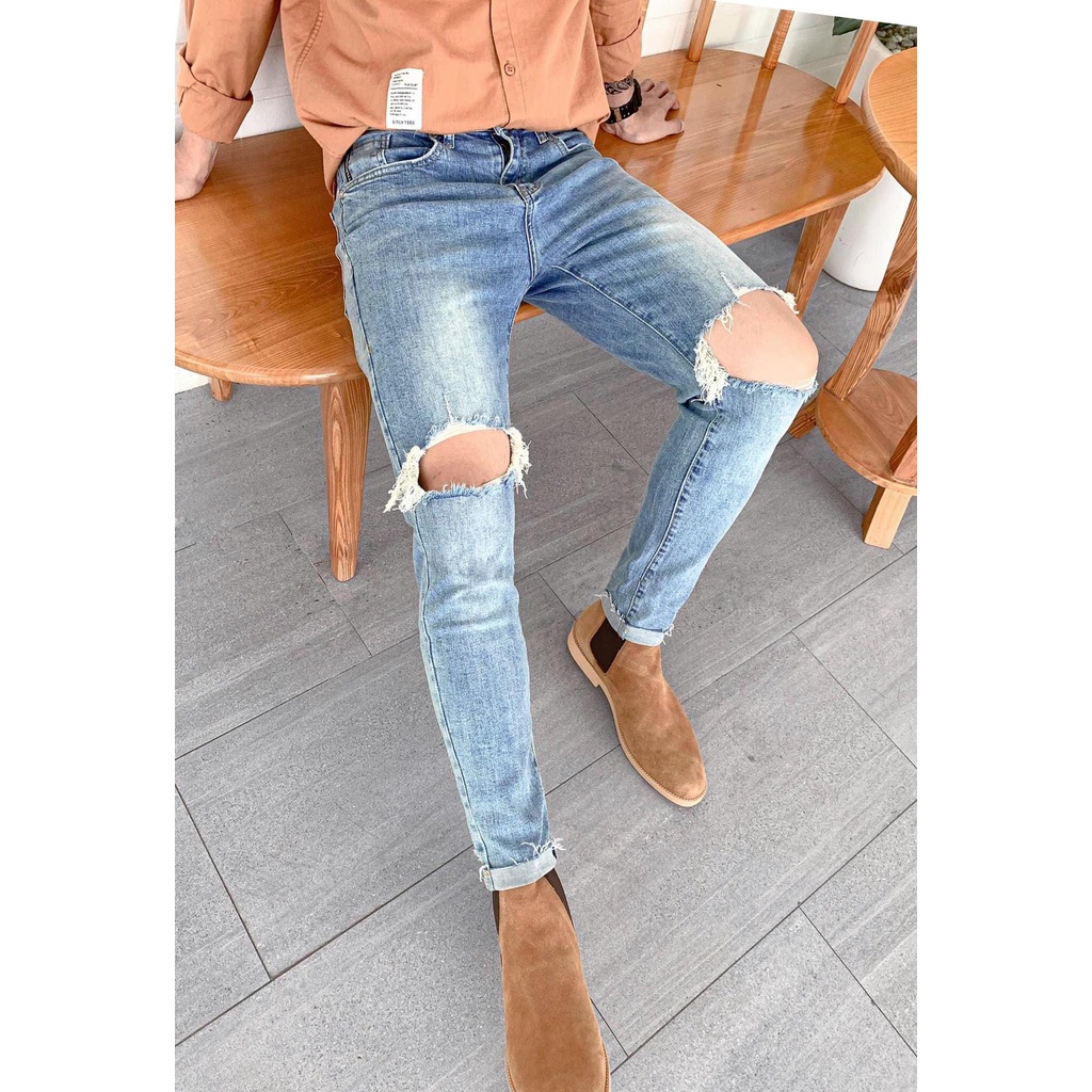 Quần Jean Xanh Đậm From Dáng Ôm Nhẹ Siêu Hot - Trẻ Trung Năng Động - Chất Bò Dày Dặn Mẫu 8550