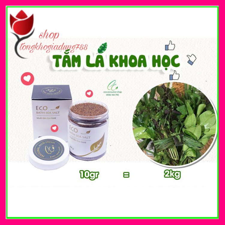 MUỐI TẮM BÉ ECOGOLD 400G AN TOÀN TUYỆT ĐỐI CHO DA NHẠY CẢM- LÀM SẠCH, KHÁNG KHUẨN, GIẢM MẨN NGỨA, RÔM SẢY, MỤN