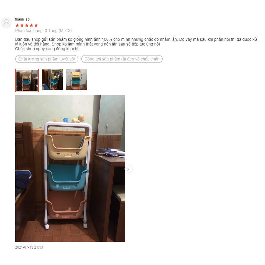 Kệ đựng đồ chơi cho bé rèn tính gọn gàng đồ bỉm sữa đồ dùng trẻ em 3-4 tầng đa năng có bánh xe nhựa PE an toàn