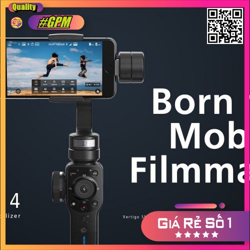 Gimbal Zhiyun Smooth 4 (Đen) - Tay Cầm Chống Rung Cho Điện Thoại Mới 100% Nguyên seal